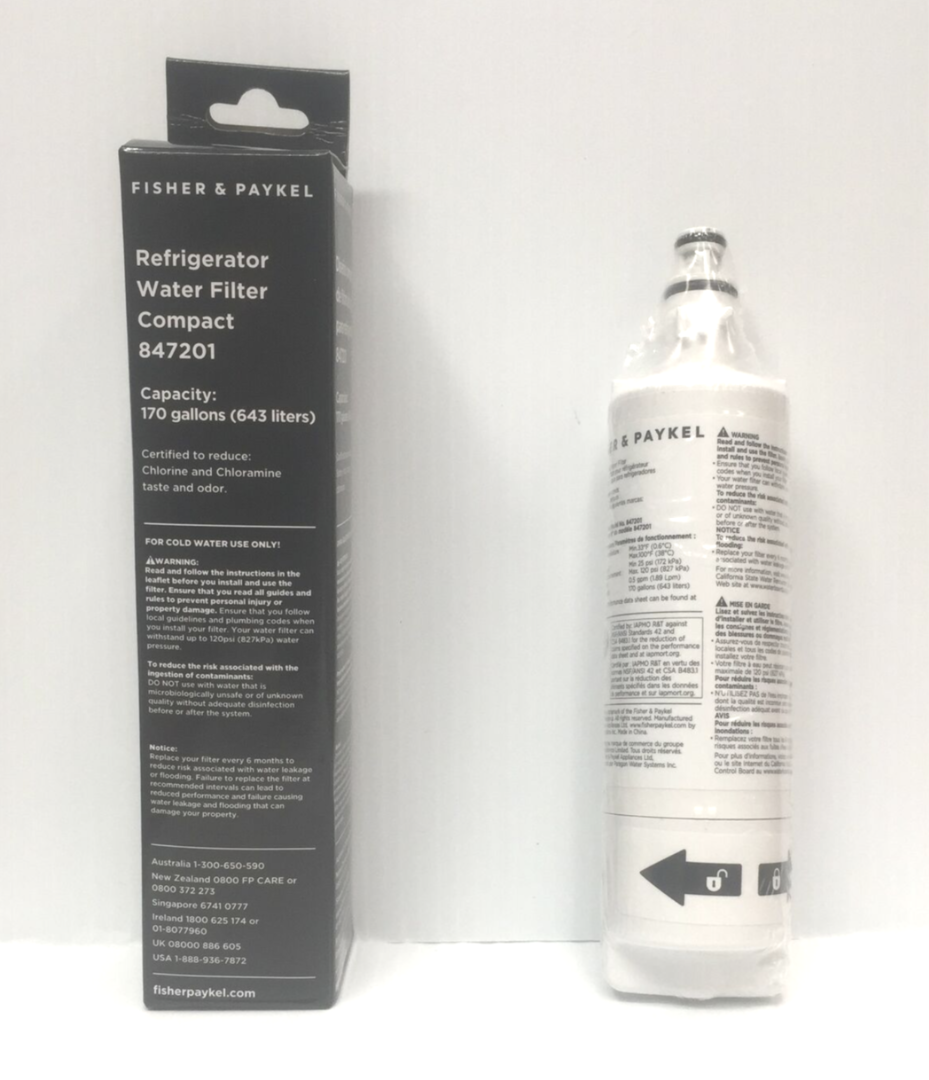  Fisher Paykel Fridge Water Filter e442brxfdu5, Short 847201, FWC4, capacity 643 litre , image 0
